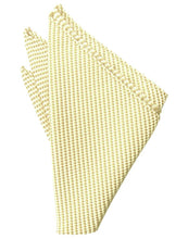 Load image into Gallery viewer, Buttercup Venetian Pin Dot Pocket Square
