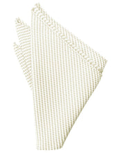 Load image into Gallery viewer, Light Champagne Venetian Pin Dot Pocket Square
