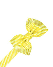 Load image into Gallery viewer, Harvest Maize Venetian Pin Dot Bow Tie
