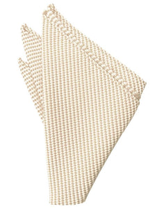 Platinum Venetian Pin Dot Pocket Square