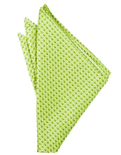 Load image into Gallery viewer, Lime Venetian Pin Dot Pocket Square
