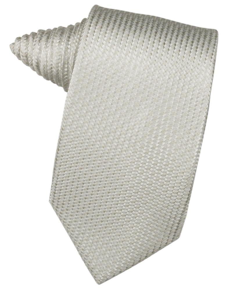 Platinum Venetian Pin Dot Necktie