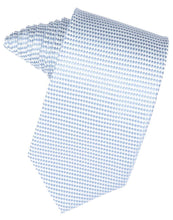 Load image into Gallery viewer, Platinum Venetian Pin Dot Necktie
