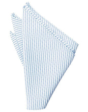 Load image into Gallery viewer, Platinum Venetian Pin Dot Pocket Square
