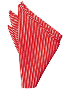 Platinum Venetian Pin Dot Pocket Square