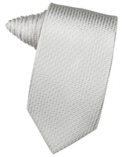 Load image into Gallery viewer, Platinum Venetian Pin Dot Necktie
