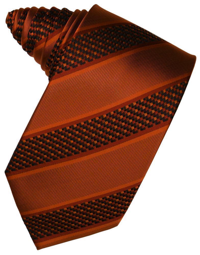 Autumn Venetian Pin Dot Striped Necktie