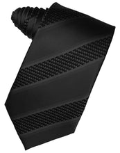 Load image into Gallery viewer, Gold Venetian Pin Dot Striped Necktie
