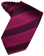 Load image into Gallery viewer, Rose Venetian Pin Dot Striped Necktie
