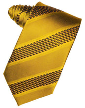 Load image into Gallery viewer, Mandarin Venetian Pin Dot Striped Necktie
