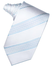 Load image into Gallery viewer, Lime Venetian Pin Dot Striped Necktie
