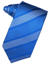 Load image into Gallery viewer, Lime Venetian Pin Dot Striped Necktie
