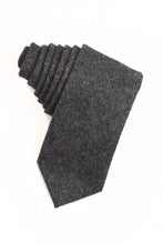 Load image into Gallery viewer, Black &amp; White Tweed Necktie
