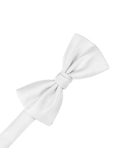 Champagne Herringbone Bow Tie